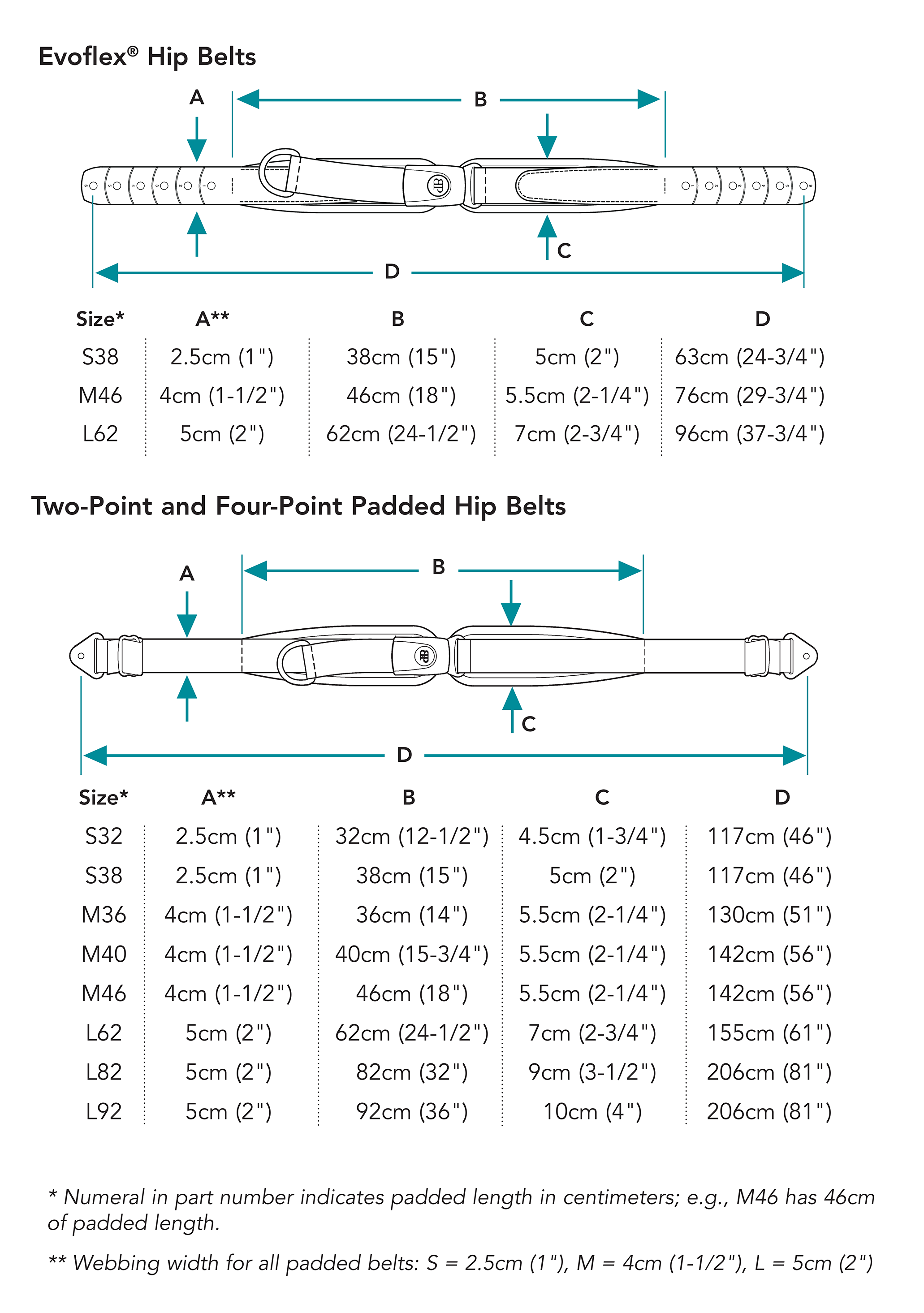 Bladerunner Belts By Size